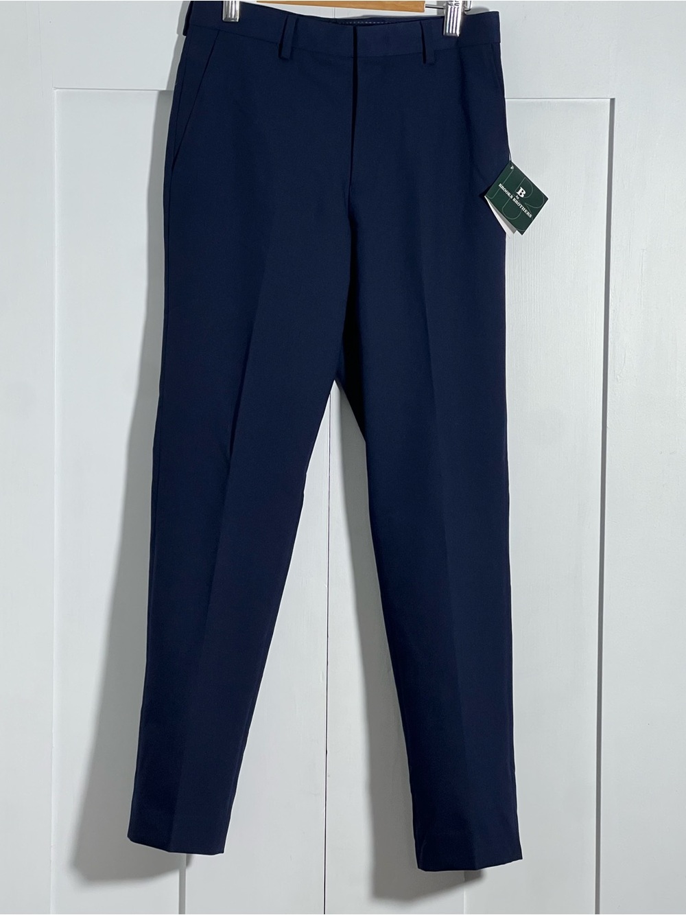 NWT B by Brooks Brothers Boys Navy Blue Flat Front Stretch Dress Pants 12R